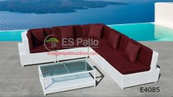 Outdoor sectional corner sofa set